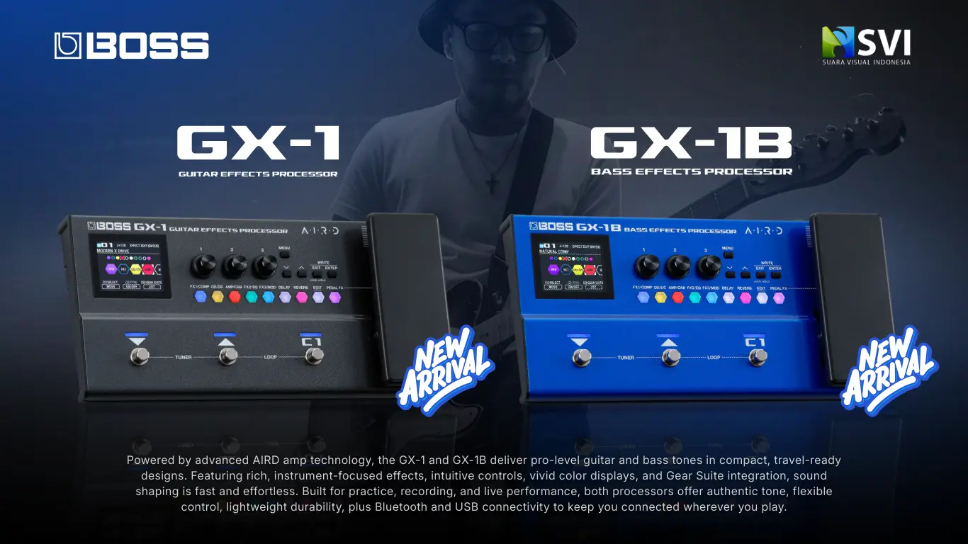 Resmi Dirilis: BOSS GX-1 & GX-1B sebagai Multi Effect Canggih, Ringkas dan Affordable dari BOSS