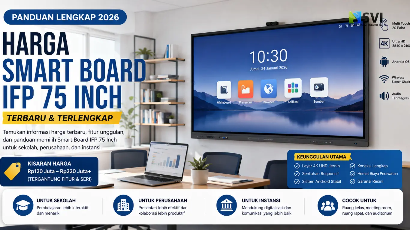 Harga Smart Board IFP 75 Inch