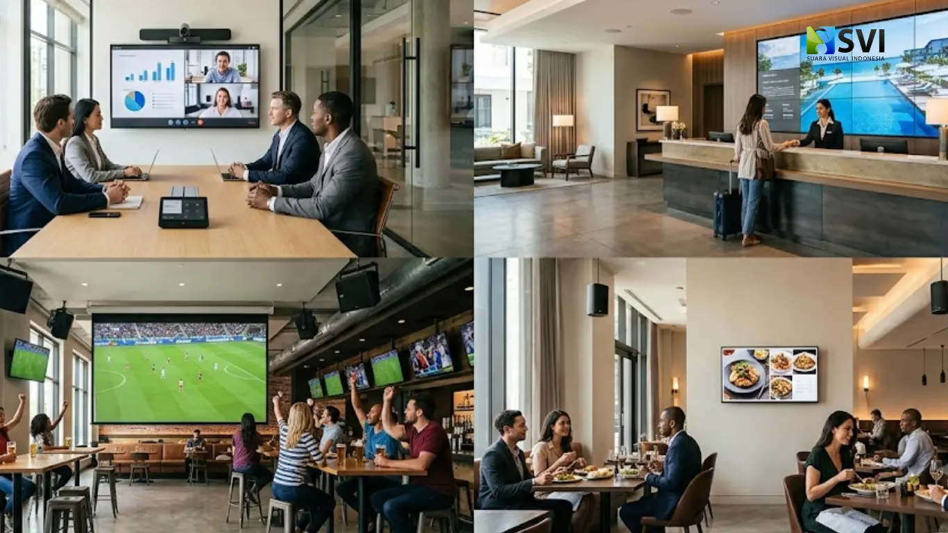 Solusi Audio Visual untuk Hospitality, Corporate, Sports dan F&B: Teknologi yang Meningkatkan Pengalaman, Efisiensi, dan Nilai Bisnis