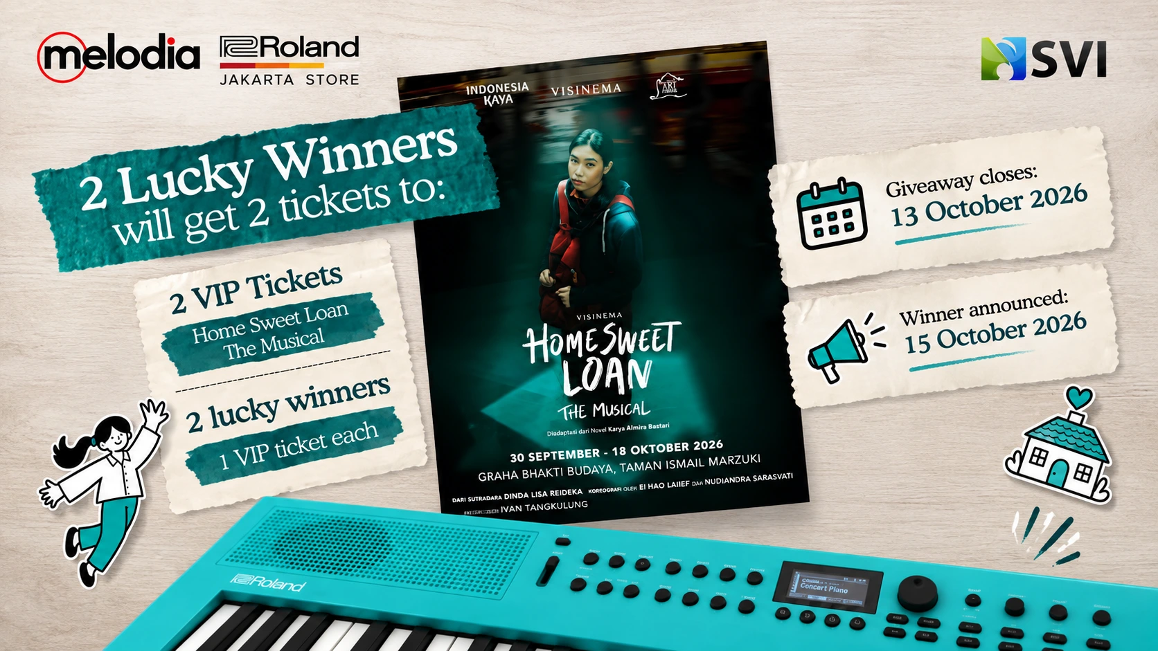 Giveaway Tiket VIP Home Sweet Loan The Musical