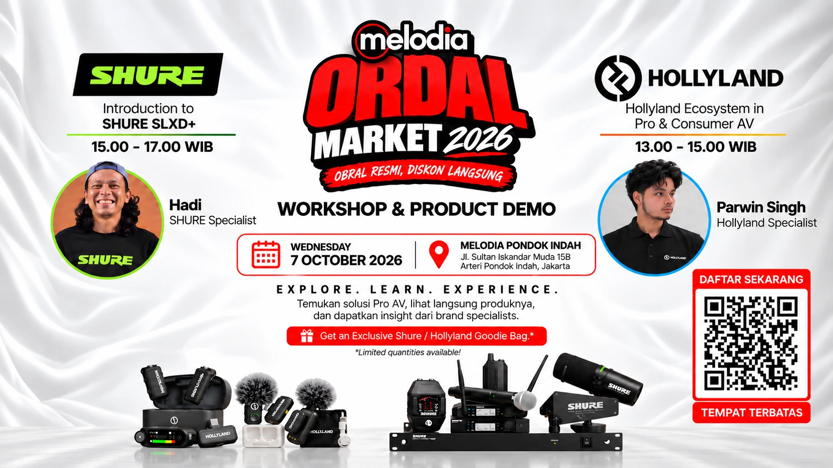 Workshop & Product Demo SHURE dan Hollyland